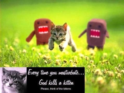 God punishes you by killing kittens